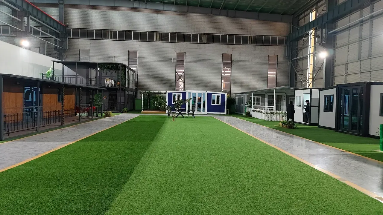 Finished expandable house before shipment