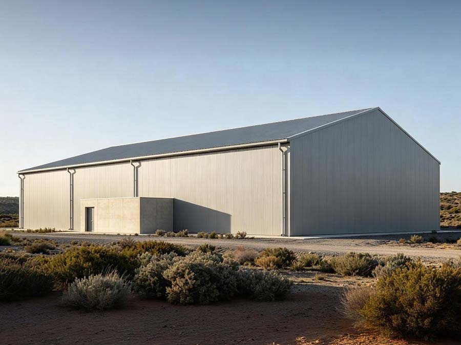 950 sqm steel portal frame warehouse in Chile