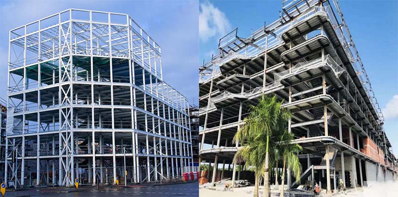Quick Assembly Prefabricated Steel Structure Hotel