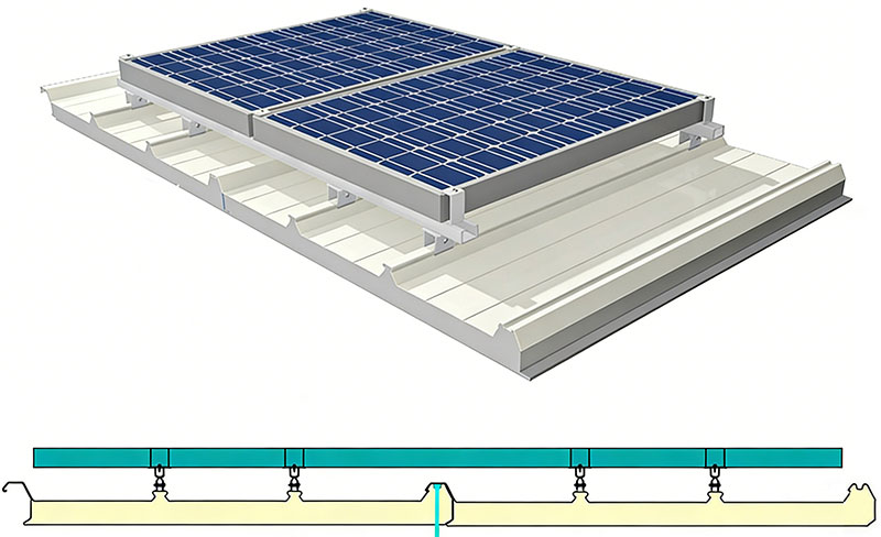 Photovoltaic Roof Sandwich Panel