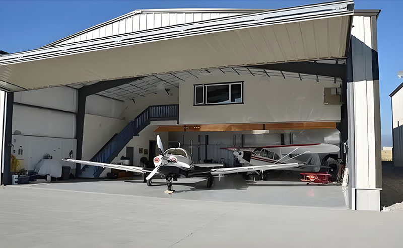 Clear Span Prefabricated Steel Hangar Building