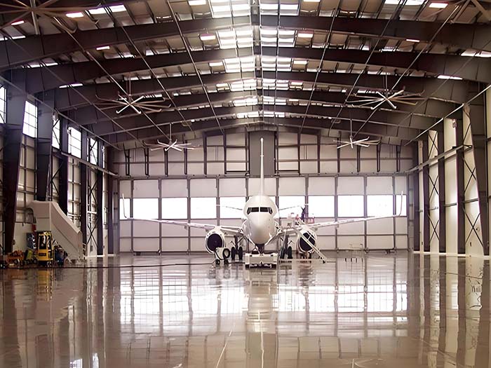 Clear Span Prefabricated Steel Hangar Building