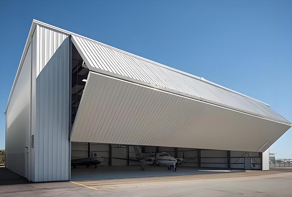 Large Span Prefab Metal Airplane Hangar