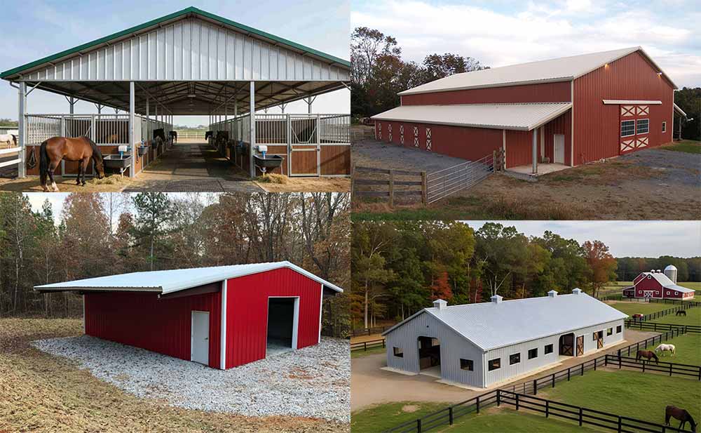 Metal Horse Barns & Horse Stall Steel Building