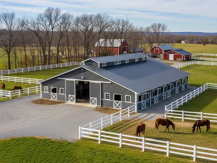 Metal Horse Barns & Horse Stall Steel Building Metal Horse Barns & Horse Stall Steel Building