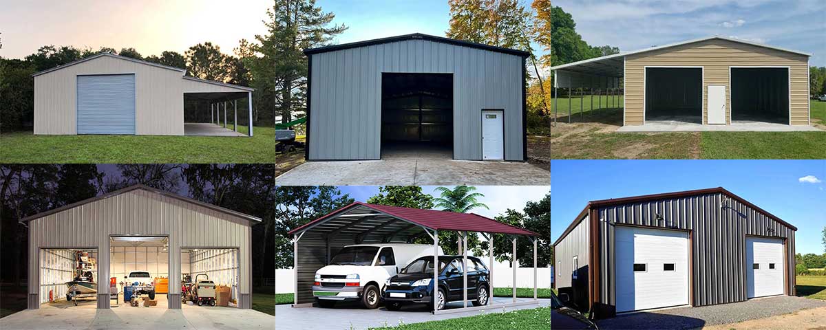 Outdoor Hot-dip Galvanized Steel Structure Car Garage