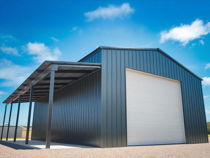 Outdoor Hot-dip Galvanized Steel Structure Car Garage